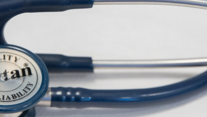 detailfoto van stethoscoop